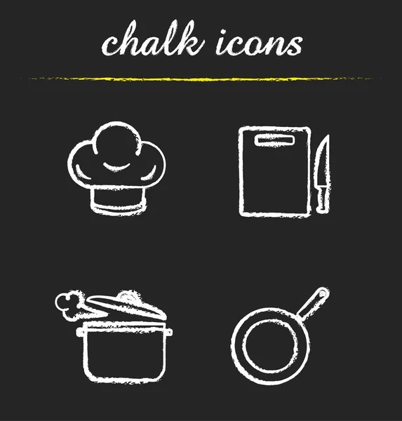 Kitchenware icons set. Chef's hat, — Stock Illustration Kitchenware icons set. Chef's hat, Royalty Free Stock Illustrations