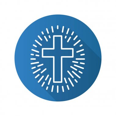 Etrafında ışık ile çapraz.