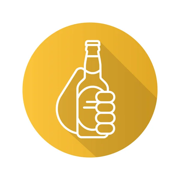 Χέρι με μπουκάλι μπύρας — Διανυσματικό Αρχείο