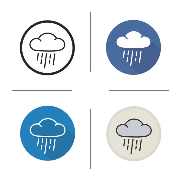 Icono de lluvia Aislado — Archivo Imágenes Vectoriales