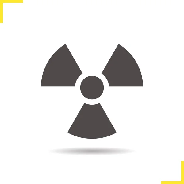 Radiation icon isolated — Stock Vector