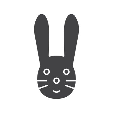 Paskalya tavşanı glif simgesi