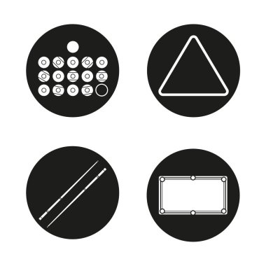 Bilardo Icons set