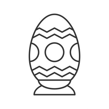 Paskalya yumurtası doğrusal simgesi