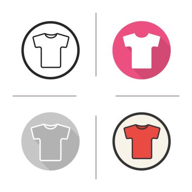 Kırmızı t-shirt simgesi