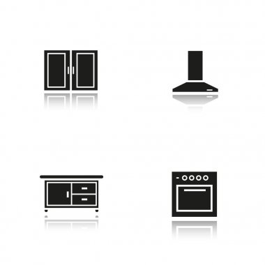 Mutfak iç Icons set
