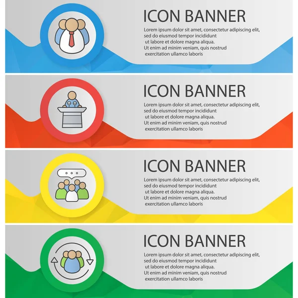 Banner templates set. — Stock Vector