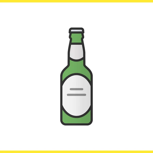 啤酒瓶颜色图标 — 图库矢量图片