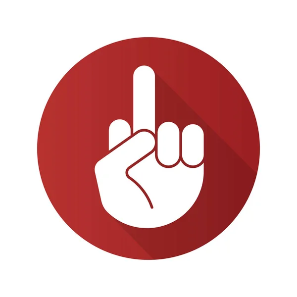 Middle finger up — Stock Vector