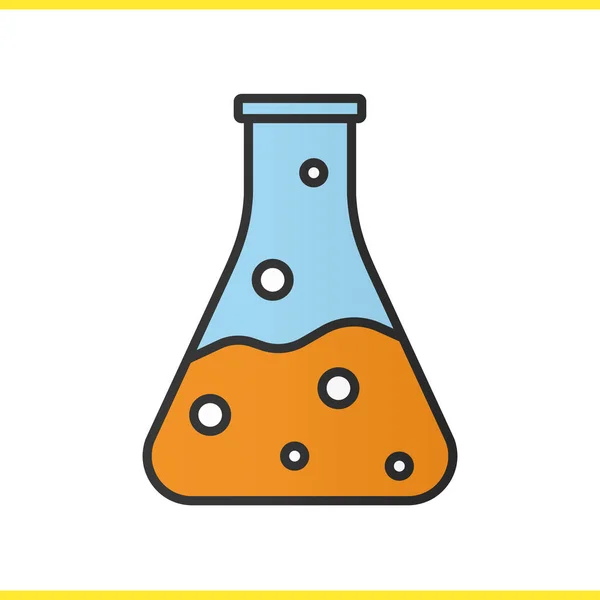 Kémiai reakció szín ikon — Stock Vector