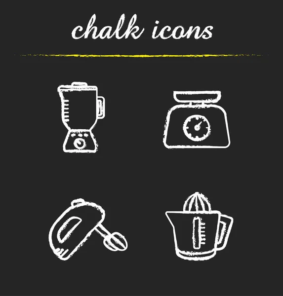 Aparatos de cocina iconos conjunto — Vector de stock