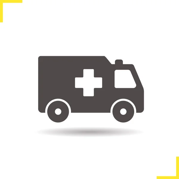 Icono de ambulancia símbolo — Vector de stock