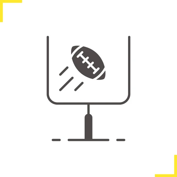 Football américain ou icône du rugby — Image vectorielle