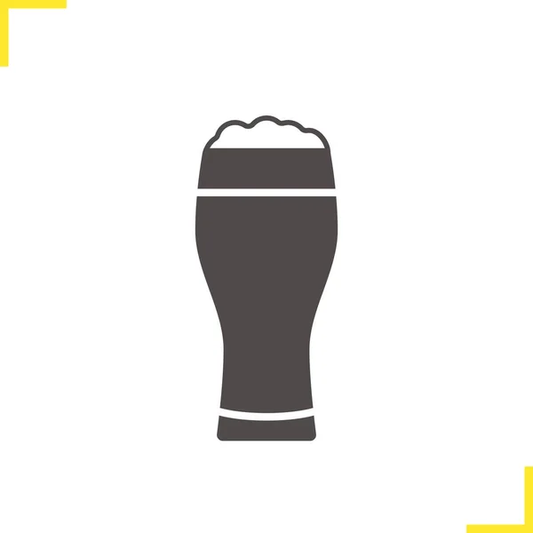 Ikona szkła piwnego — Wektor stockowy