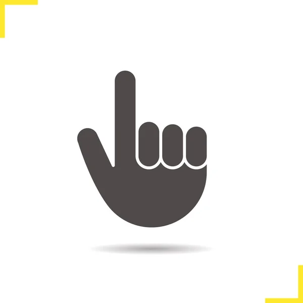 Señala el icono del gesto de la mano — Archivo Imágenes Vectoriales