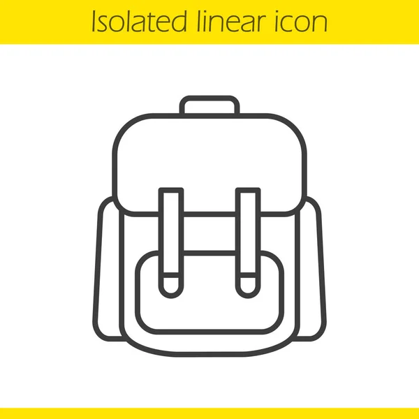 Lineares Symbol für Schulrucksack — Stockvektor