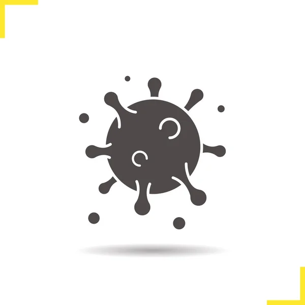 Virus släpp-ikonen — Stock vektor