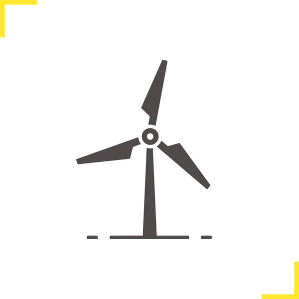 Větrný mlýn ikona symbol — Stockový vektor
