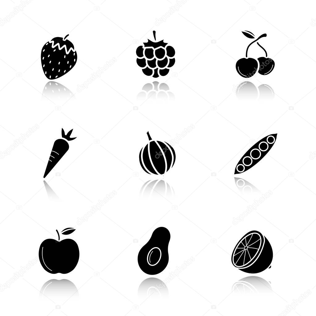 Fruit, berries and vegetables 