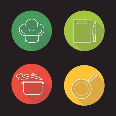 Kitchenware cooking items clipart