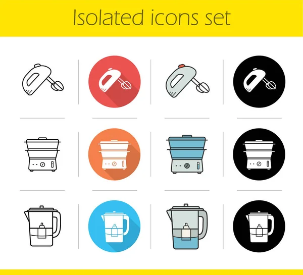 Mutfak Icons set — Stok Vektör