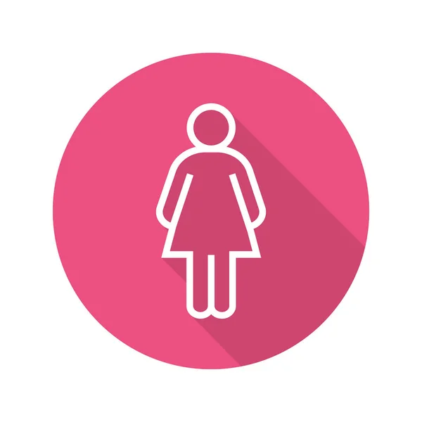 Woman flat icon — Stock Vector