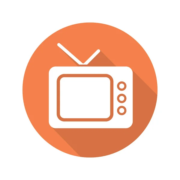 Ретро телевізор набір значок — стоковий вектор
