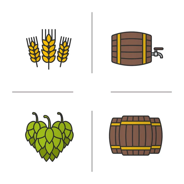 Piwo płaskie ikona — Wektor stockowy
