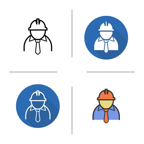 Conjunto de ícones do engenheiro — Vetor de Stock