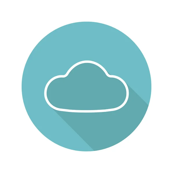 Cloud flat icon — Stock Vector