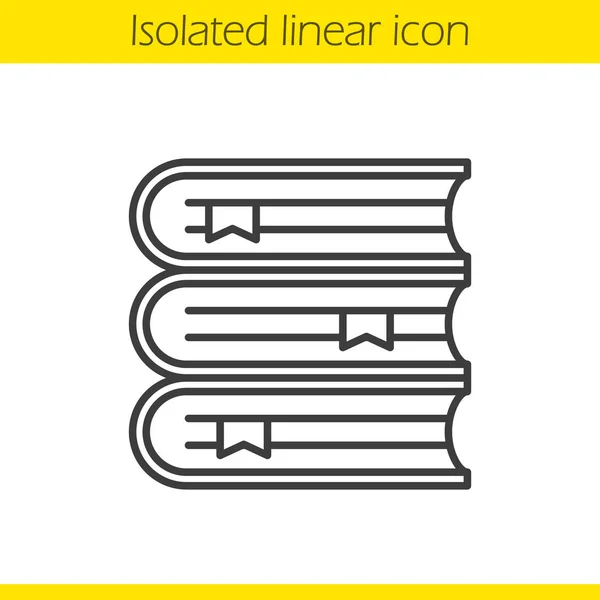 Libros pila icono lineal — Archivo Imágenes Vectoriales