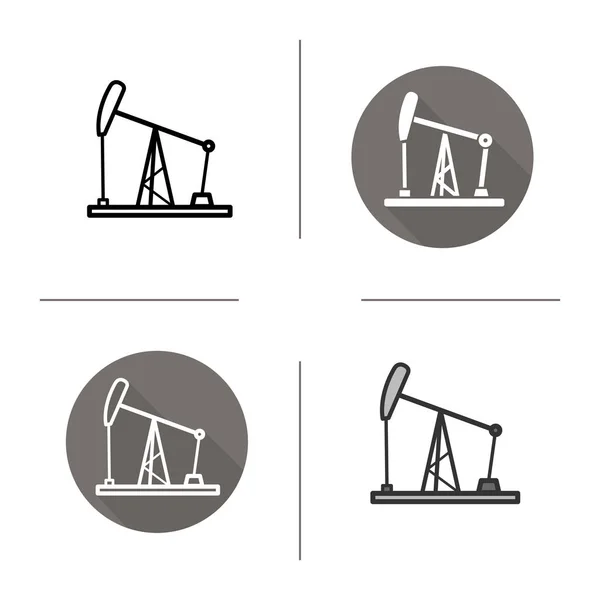 Нафтової вишки значок — стоковий вектор