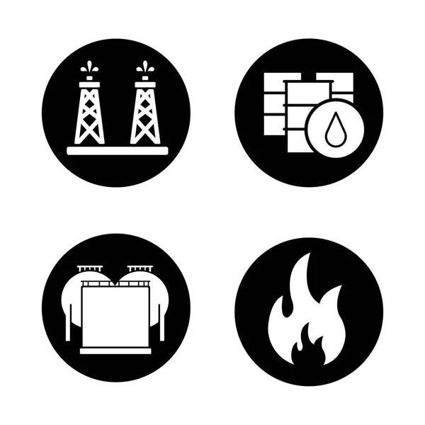 Conjunto de ícones da indústria — Vetor de Stock
