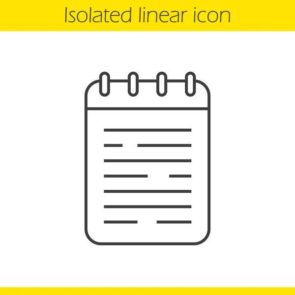 Portátil icono lineal — Archivo Imágenes Vectoriales