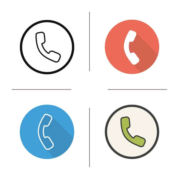 Telefonní sluchátko ikona — Stockový vektor