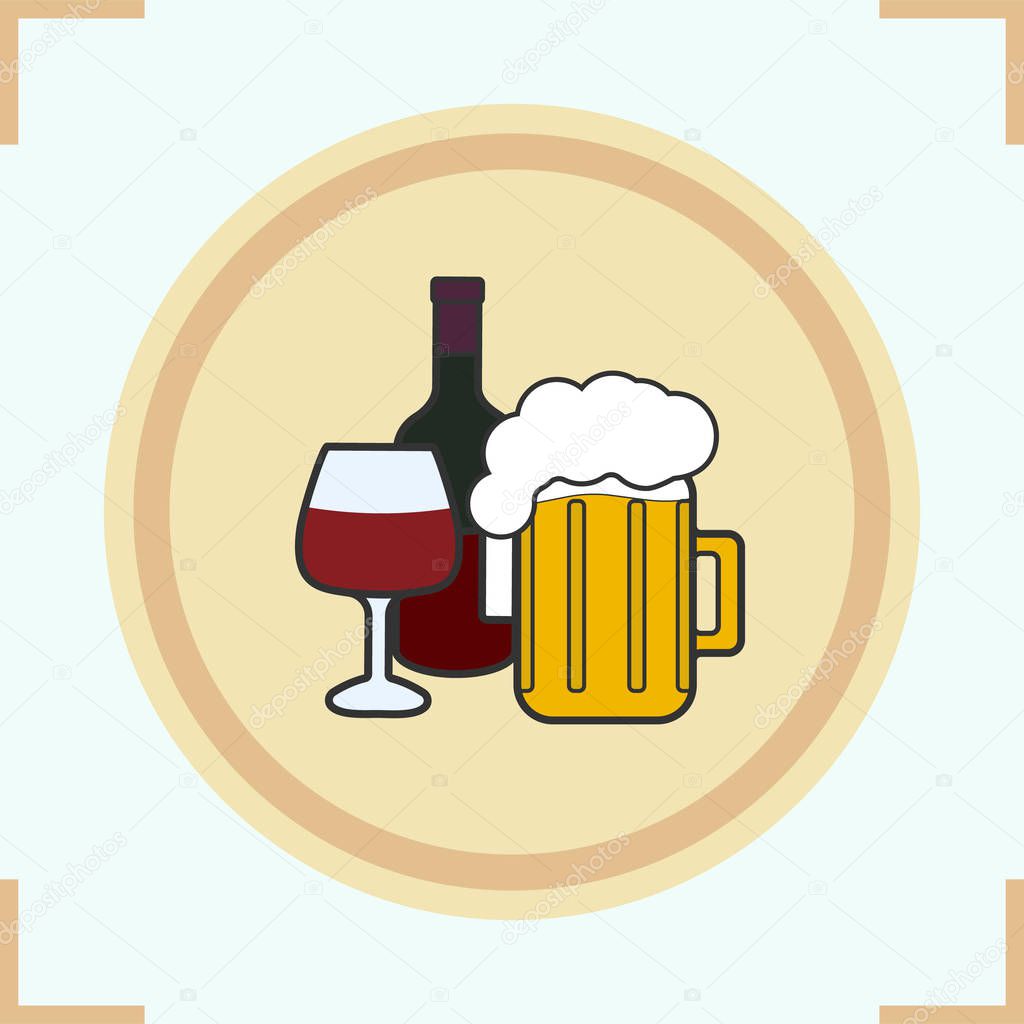 Beer flat icon