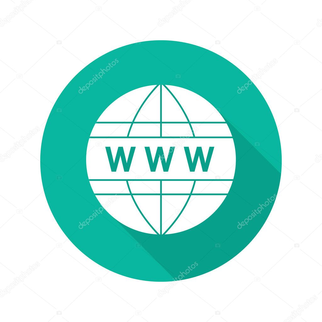 Global network flat icon