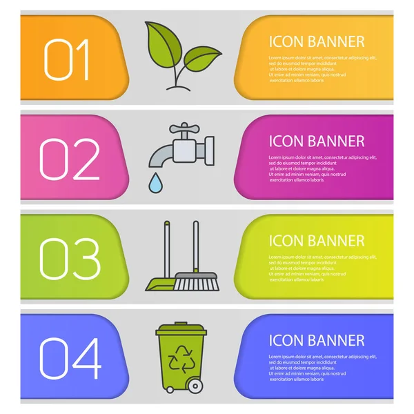 Banner templates set — Stock Vector