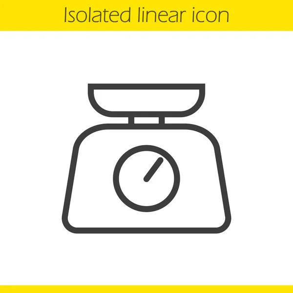 Lineares Symbol für Küchenwaagen — Stockvektor