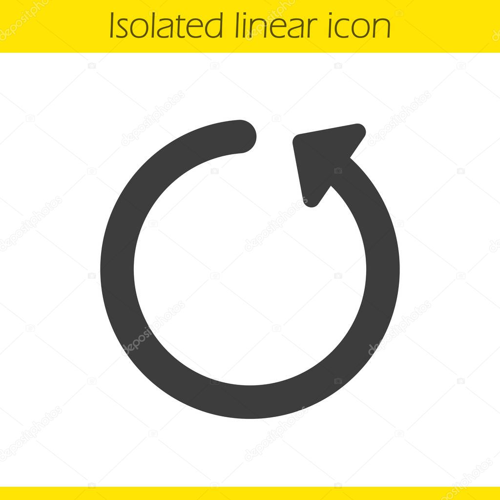 Reload linear icon