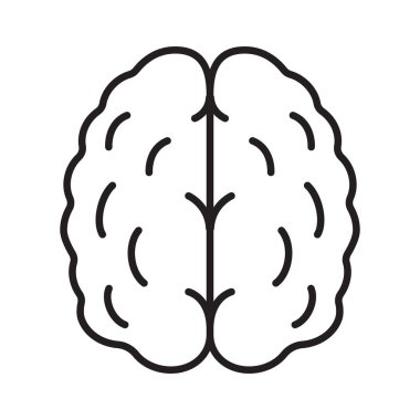 İnsan beyni doğrusal simgesi