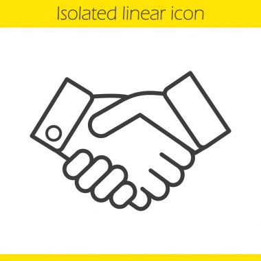 Handshake linear icon