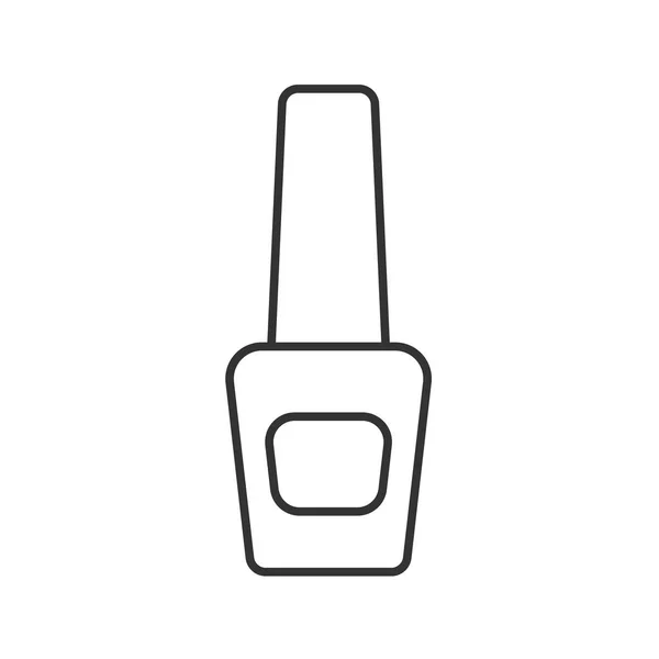指甲油瓶线性图标 — 图库矢量图片