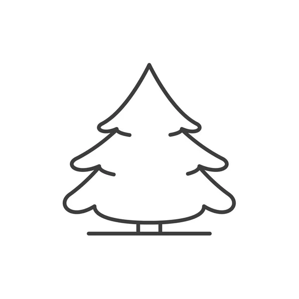 Sapin couvert de neige — Image vectorielle