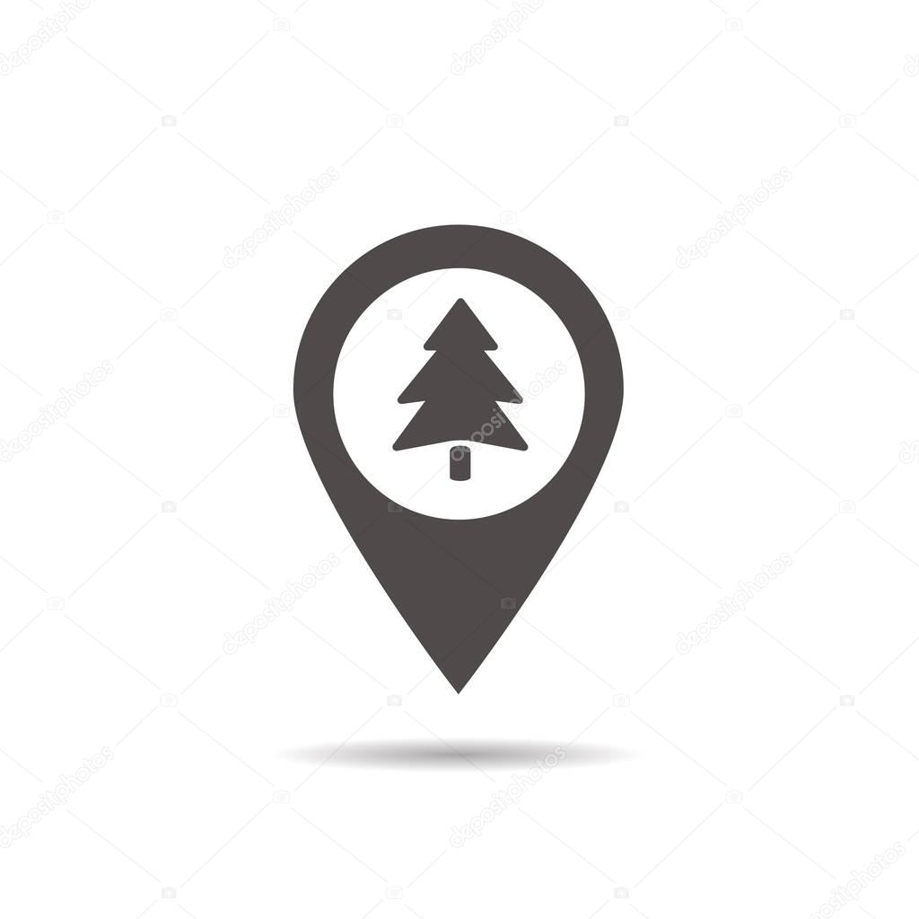 Forest location icon