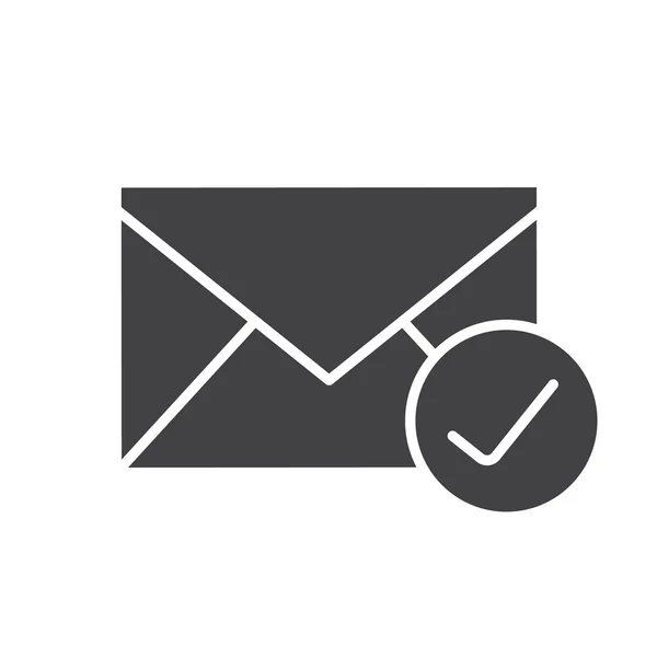 Icône e-mail vérifiée — Image vectorielle