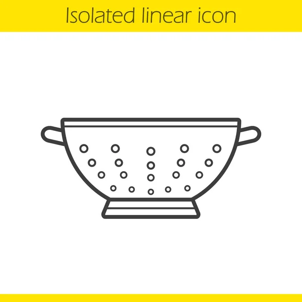 Colander linear icon — Stock Vector