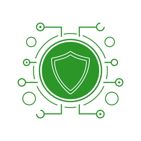 Icona di sicurezza informatica — Vettoriale Stock