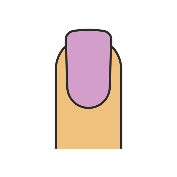 Manicure kleur pictogram — Stockvector