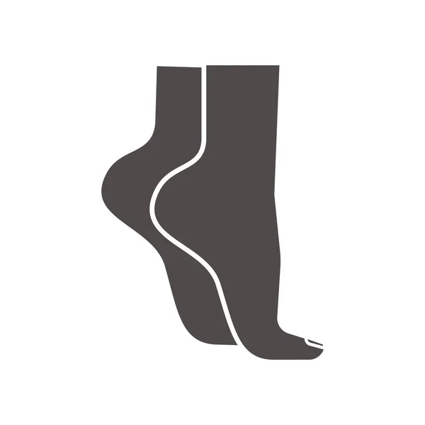 Ženské nohy ikona — Stockový vektor